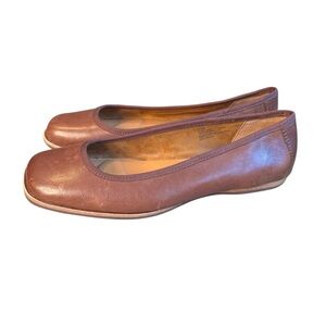 Kork-Ease Brown Leather Flats